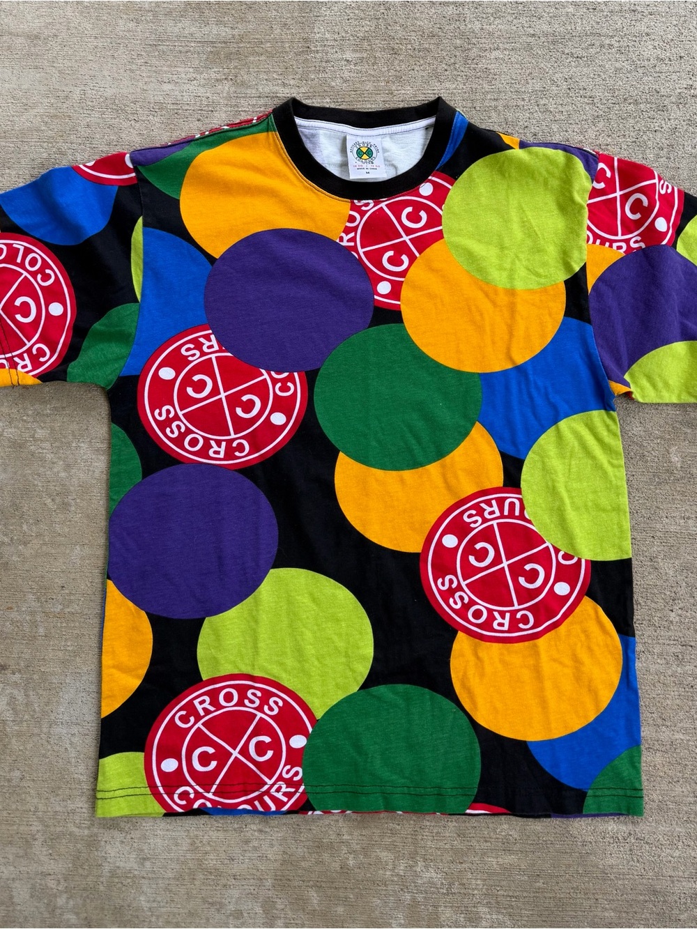 Vintage Cross Colours T Shirt Men’s Size Medium